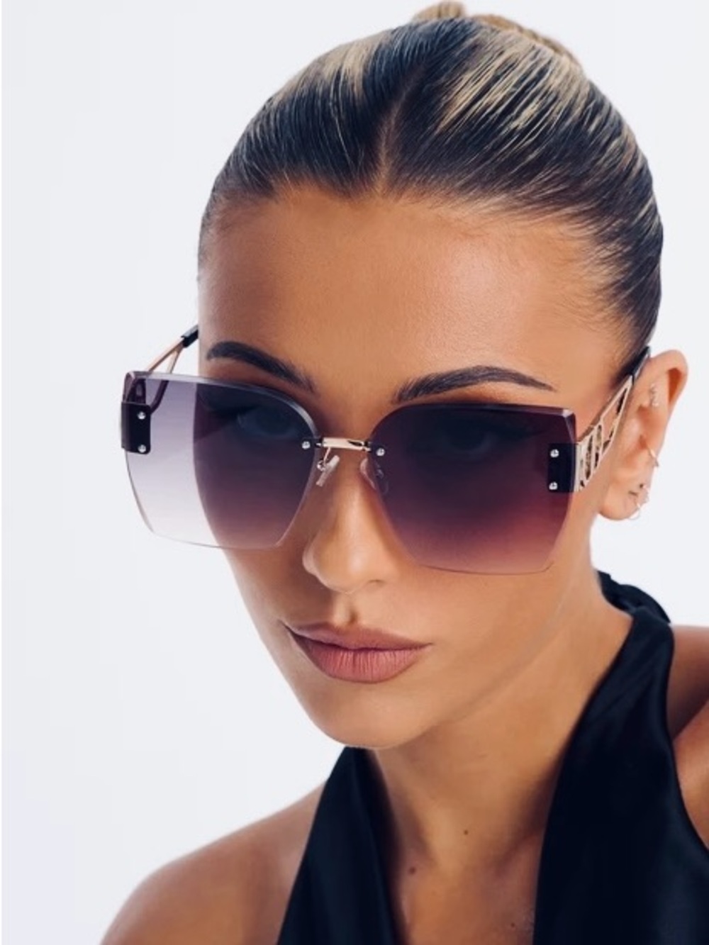 Chic Lady Oversized Gradient Sunglasses NEW 🏷️